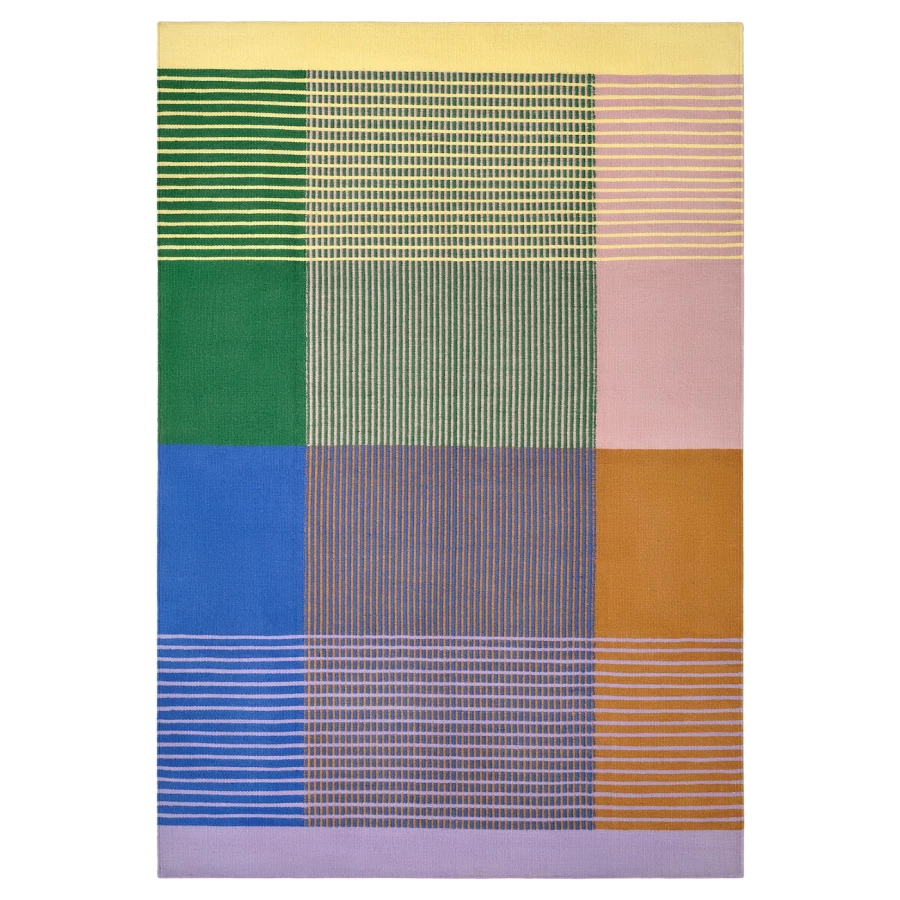 TESAMMANS Плоский тканый разноцветный ковер ИКЕА (изображение №1)
