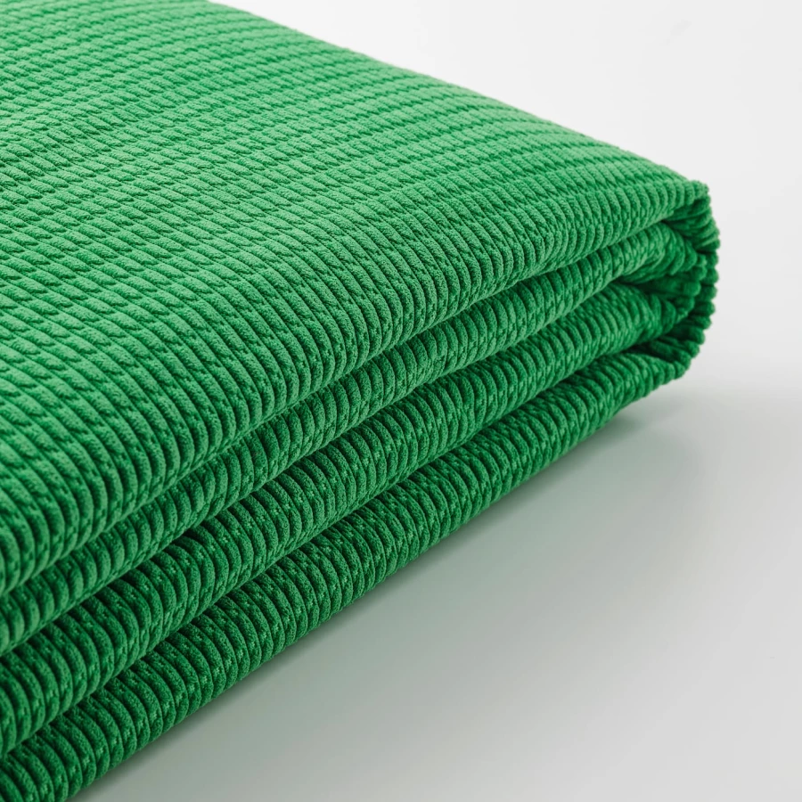 Чехол на 2-местный диван-кровать - LYCKSELE IKEA/ ЛИКСЕЛЕ ИКЕА,  зеленый (изображение №2)