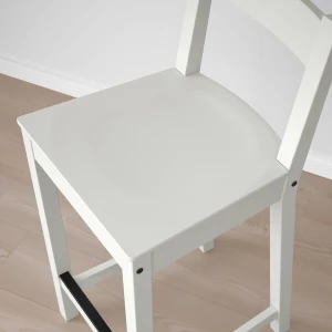 Барный стул со спинкой - NORDVIKEN IKEA/НОРДВИКЕН ИКЕА, 88х40х45 см, белый