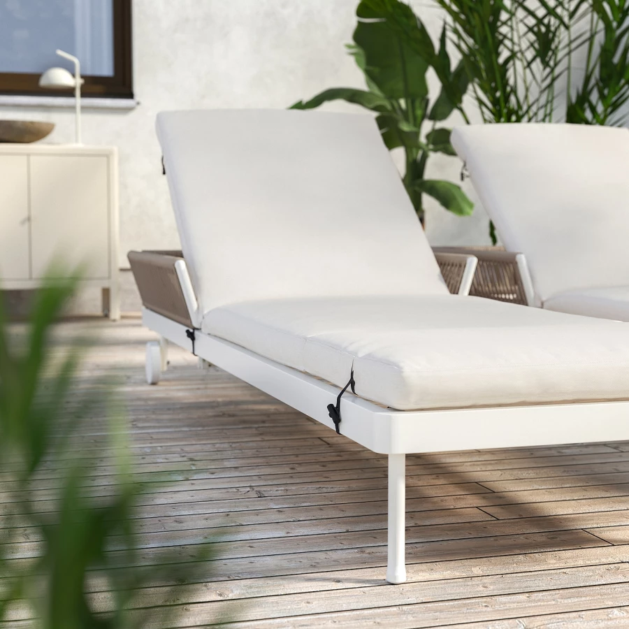 Чехол на подушку сиденья/спинки - FRÖSÖN / FRОSОN  IKEA/ ФРЕСЕН ИКЕА,  190х60 см, белый (изображение №4)