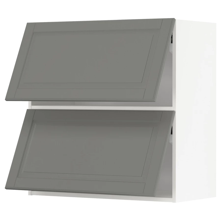 Шкаф - METOD  IKEA/  МЕТОД ИКЕА, 80х80 см, белый/серый (изображение №1)