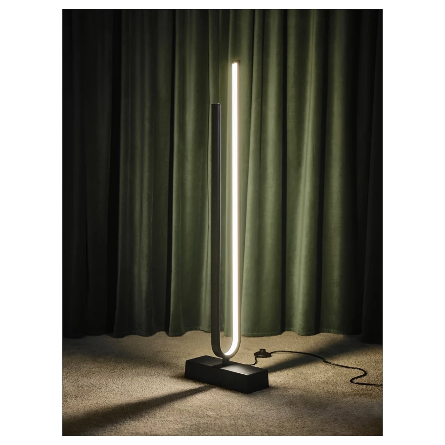 Напольные светильники - PILSKOTT IKEA/ПИЛЬСКОТТ ИКЕА, 112 см, черный (изображение №4)