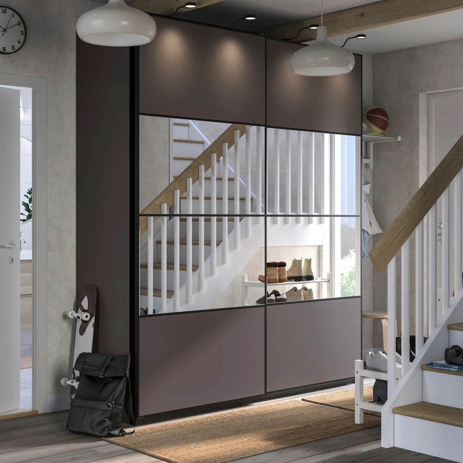 Шкаф-купе - IKEA PAX/AULI MEHAMN/ПАКС/АУЛИ/МЕХАМН ИКЕА, 200x66x236 см ...