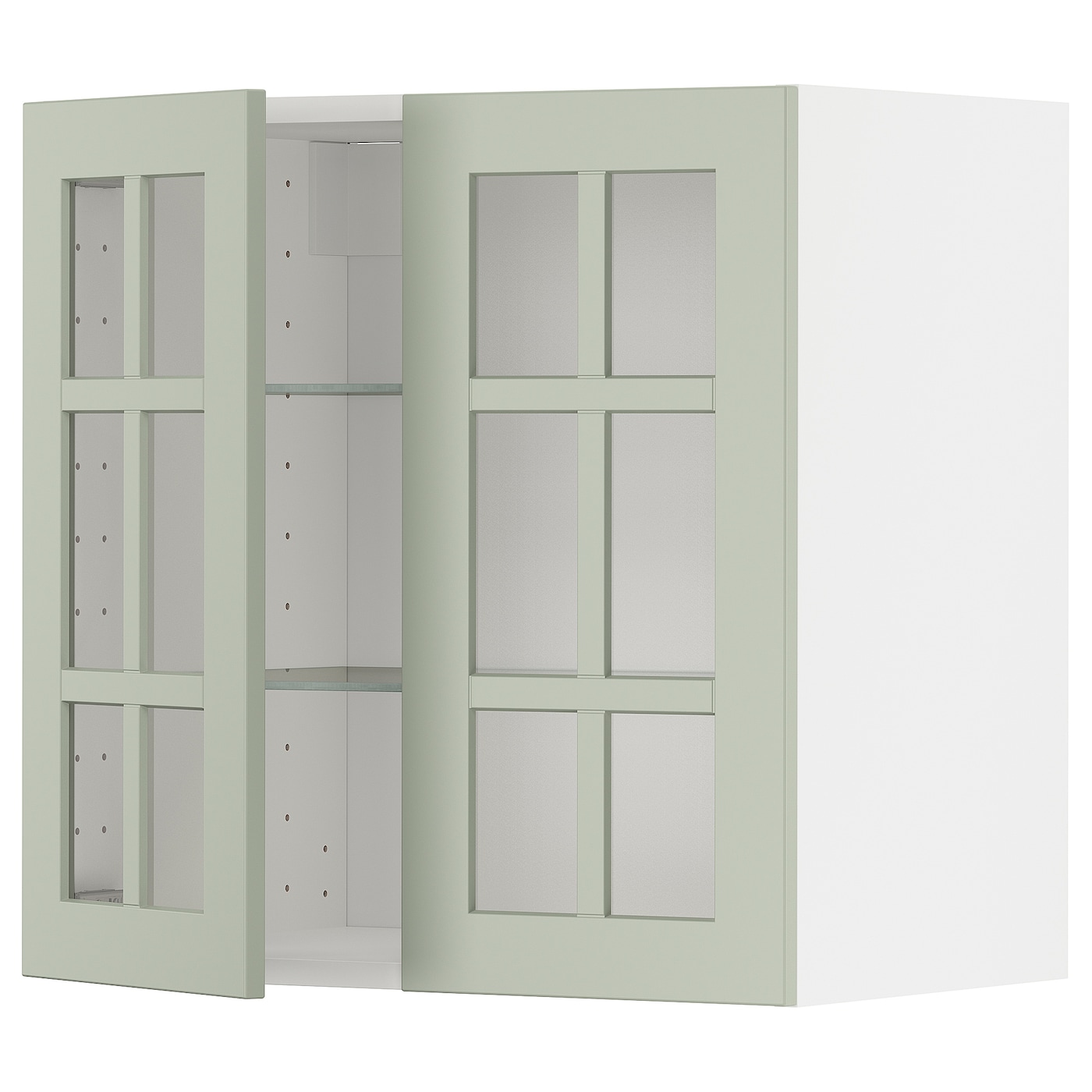 Шкаф  - METOD IKEA/ МЕТОД ИКЕА, 60х60 см, белый/зеленый