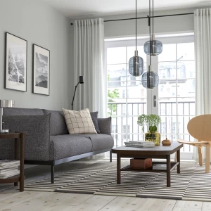 Второе фото. Журнальный стол - IKEA LISTERBY/ИКЕА ЛИСТЕРБИ, 140x60х37 см, темно-коричневый мореный дубовый шпон