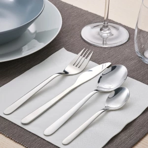 Второе фото. Набор столовых вилок, 4 шт. - IKEA FÖRNUFT/FORNUFT, 19 см, нержавеющая сталь, ФЁРНУФТ ИКЕА