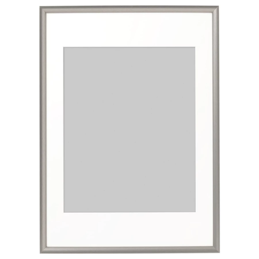 Рамка - IKEA SILVERHÖJDEN/SILVERHOJDEN, 50х70 см, серебряный цвет, СИЛВЕРХОЙДЕН ИКЕА (изображение №1)