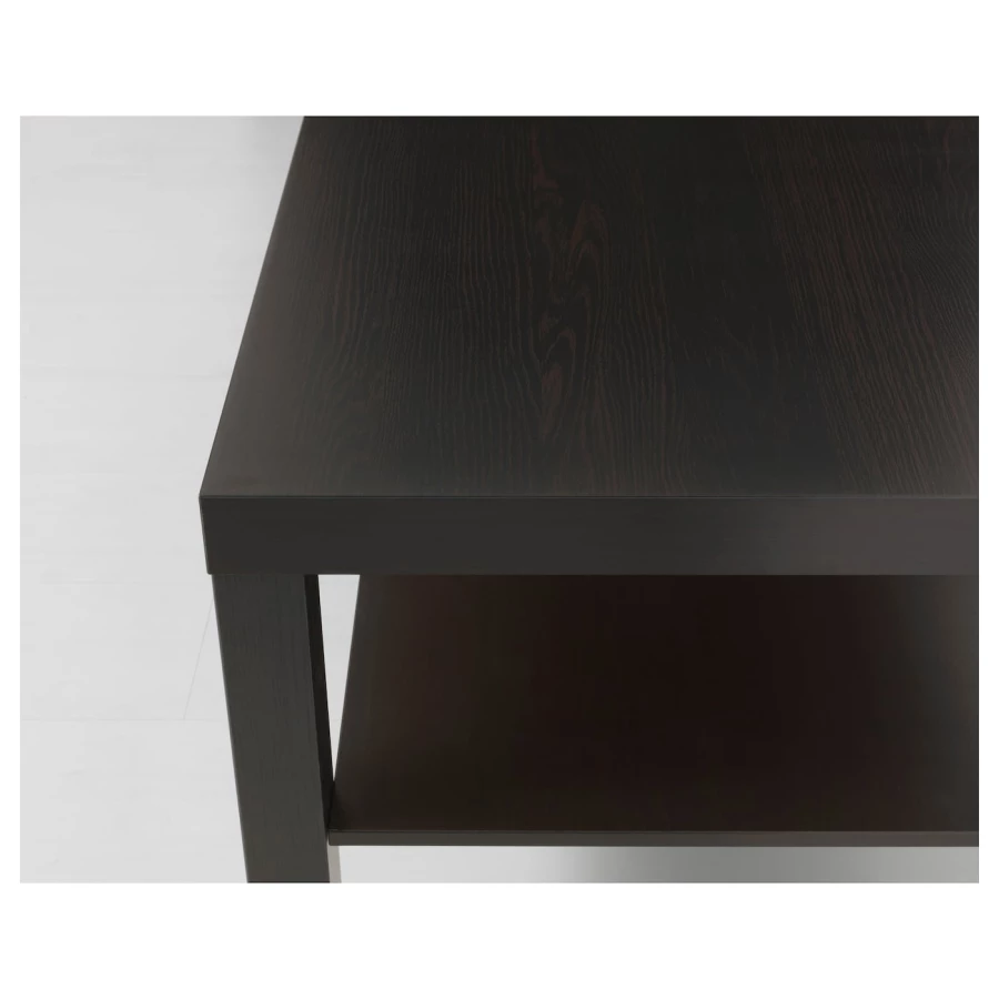Журнальный стол - IKEA LACK/ИКЕА ЛАКК, 90х55х45 см, черно-коричневый (изображение №3)