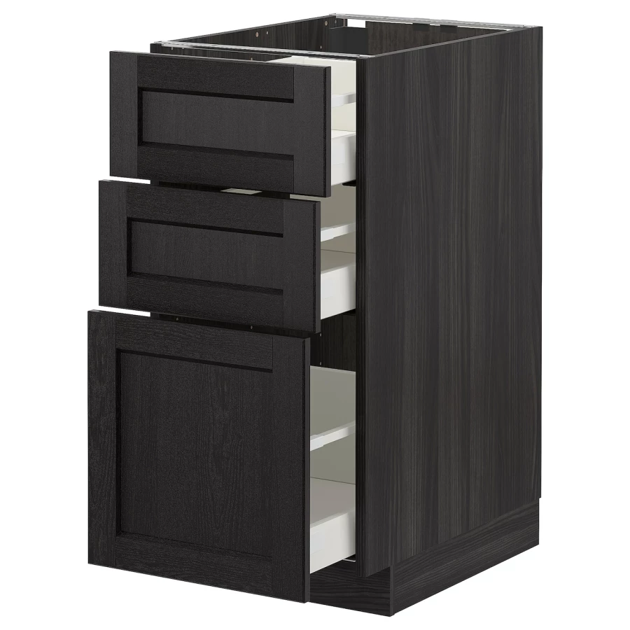 Напольный шкаф - METOD / MAXIMERA IKEA/ МЕТОД/ МАКСИМЕРА ИКЕА,  88х40 см, коричневый (изображение №1)