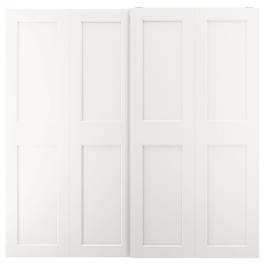 Пара раздвижных дверных рам - IKEA GRIMO /ГРИМО ИКЕА, 200х201 см, белый (изображение №1)