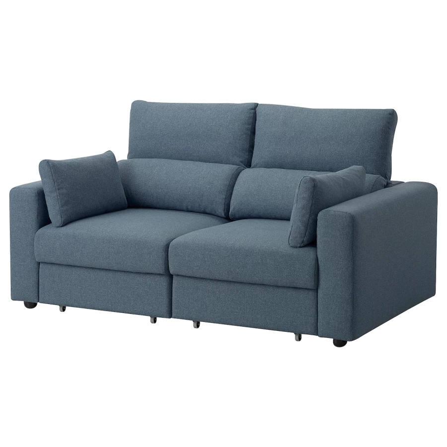 2-местный диван - IKEA ESKILSTUNA/ЭСКИЛЬСТУНА ИКЕА, 100х109х190 см, синий (изображение №1)