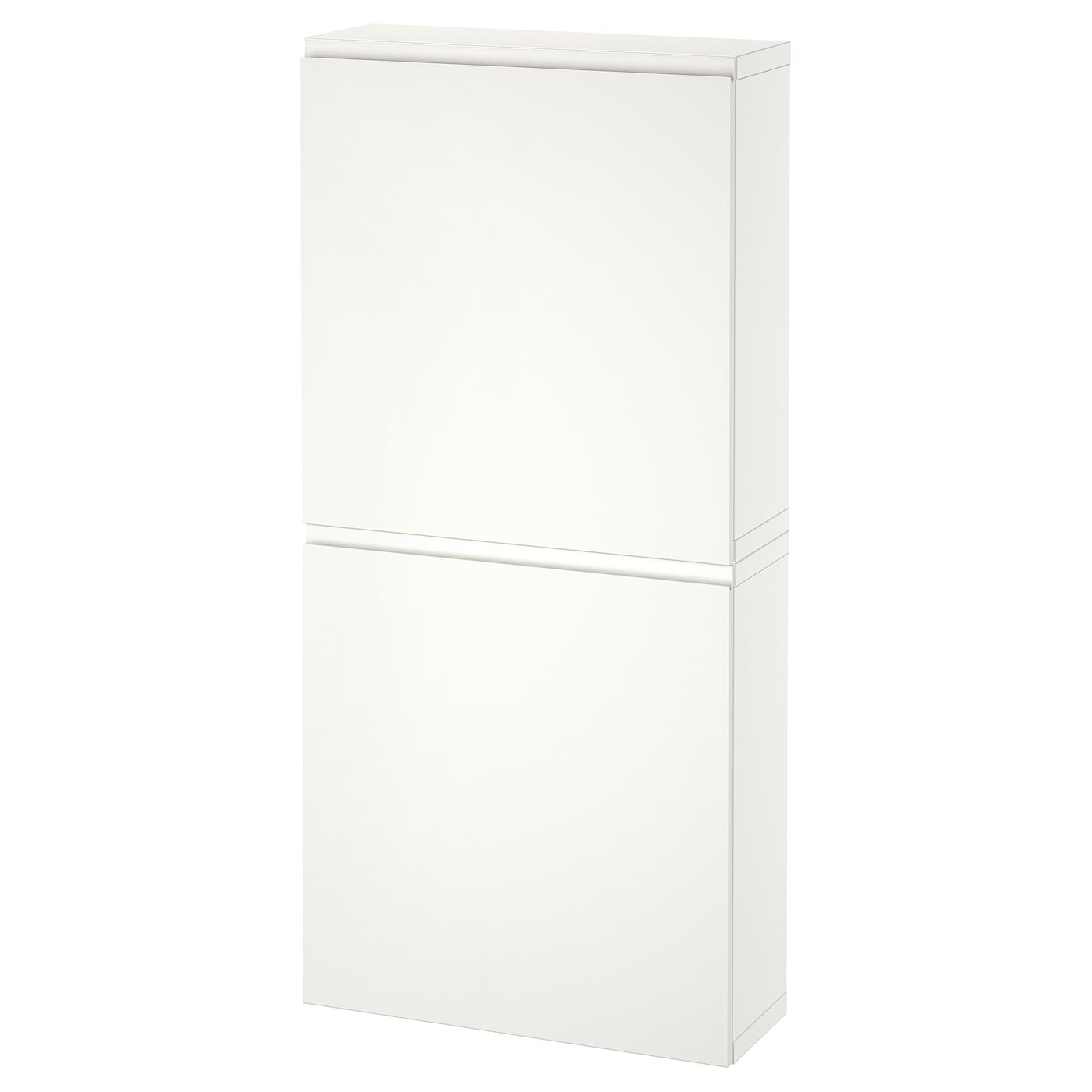 Комбинация навесного шкафа - IKEA BESTÅ/BESTA/БЕСТО ИКЕА, 60х22х128 см, белый