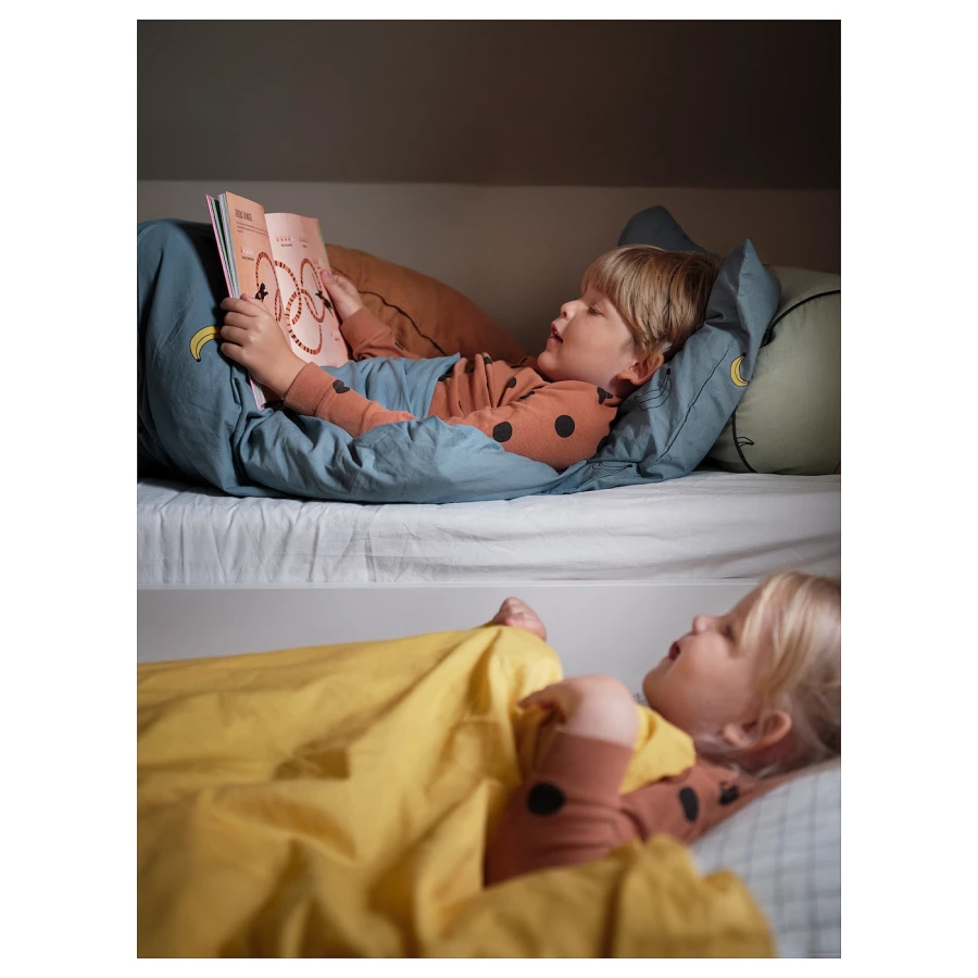 Каркас кровати с нижним спальным местом - IKEA SLÄKT/LURÖY/SLAKT/LUROY, 200х90 см, белый, СЛЭКТ/ЛУРОЙ ИКЕА (изображение №9)