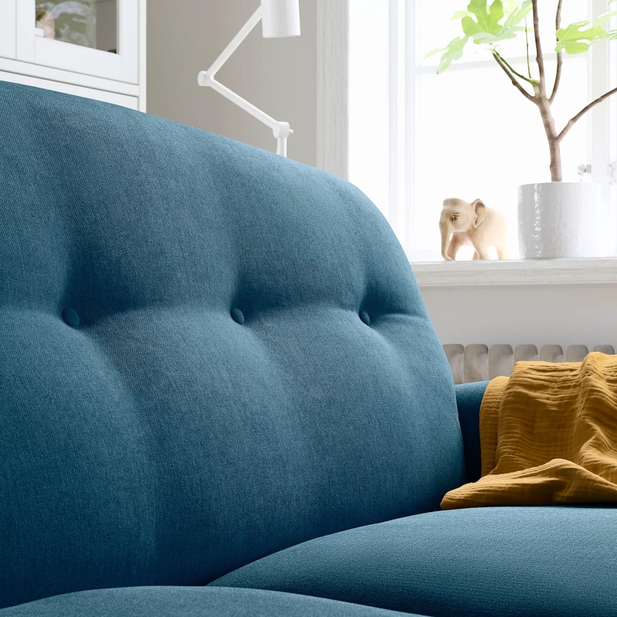 2-местный диван - IKEA ESSEBODA, 94x96x192см, синий,  ЭССЕБОДА ИКЕА (изображение №5)