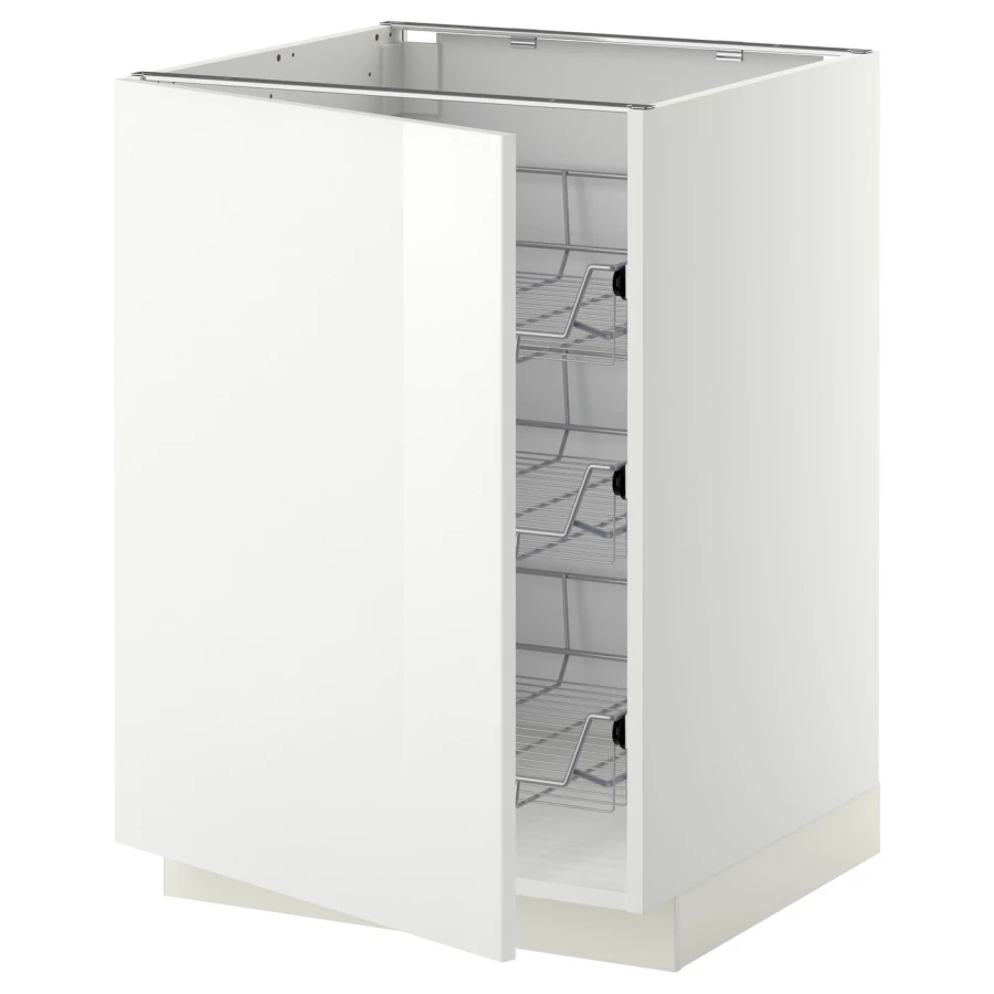 Навесной шкаф - METOD IKEA/ МЕТОД ИКЕА, 88х60 см, белый (изображение №1)