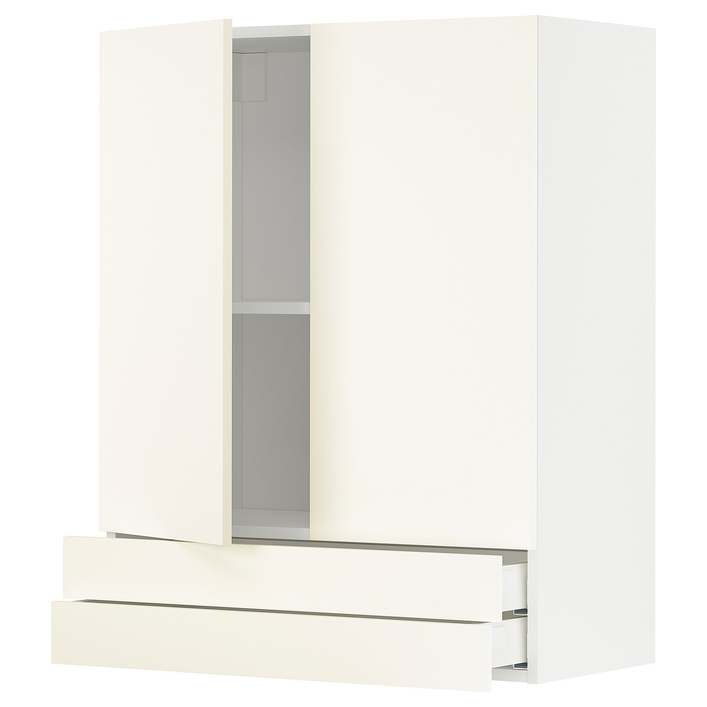 Шкаф  - METOD / MAXIMERA IKEA/  МЕТОД/МАКСИМЕРА ИКЕА, 100х80 см, белый/бежевый