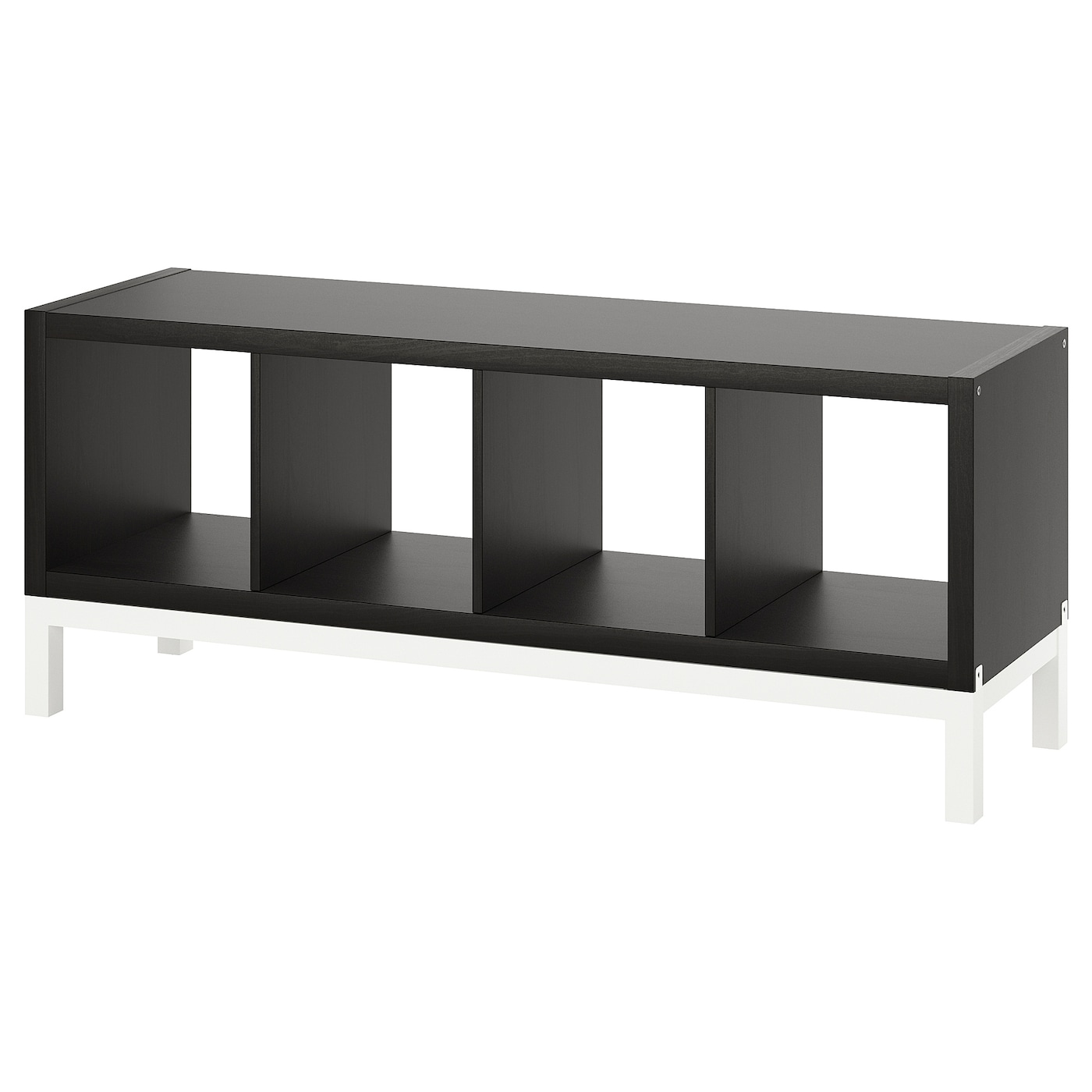Стеллаж - IKEA KALLAX, 147х39х59 см, черно-коричневый/белый, КАЛЛАКС ИКЕА