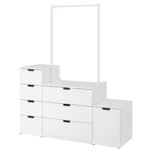 Комод - IKEA NORDLI/НОРДЛИ ИКЕА, 47х192х160 см, белый