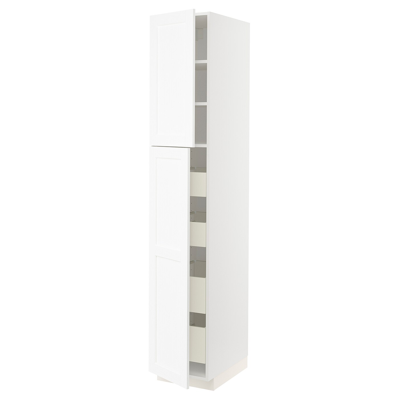 Высокий шкаф - IKEA METOD/MAXIMERA/МЕТОД/МАКСИМЕРА ИКЕА, 220х60х40 см, белый