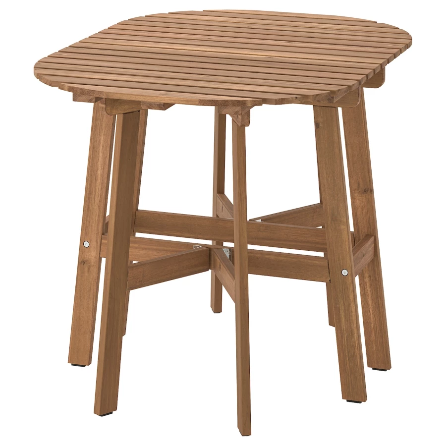 Стол с подставкой - IKEA ASKHOLMEN/АСХОЛЬМЕН ИКЕА, 71х110х70 см, коричневый (изображение №2)