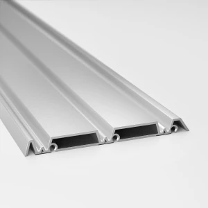 Второе фото. Направляющая для коробки раздвижной двери - SKYTTA IKEA/ СКЮТТА ИКЕА, 200х12,2 см, бежевый/серебряный