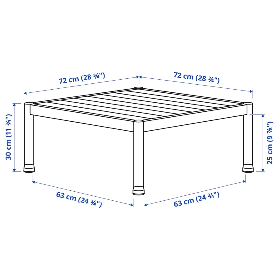 Садовый разговорный набор - SEGERÖN /SEGERОN IKEA/СЕГЕРЕН ИКЕА, 186х76 см, белый (изображение №9)