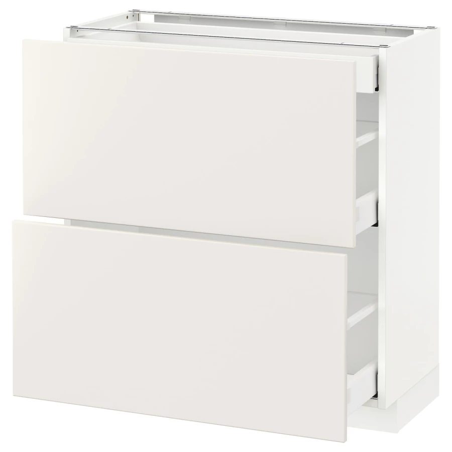 Напольный кухонный шкаф  - IKEA METOD MAXIMERA, 88x39,2x80см, белый, МЕТОД МАКСИМЕРА ИКЕА (изображение №1)