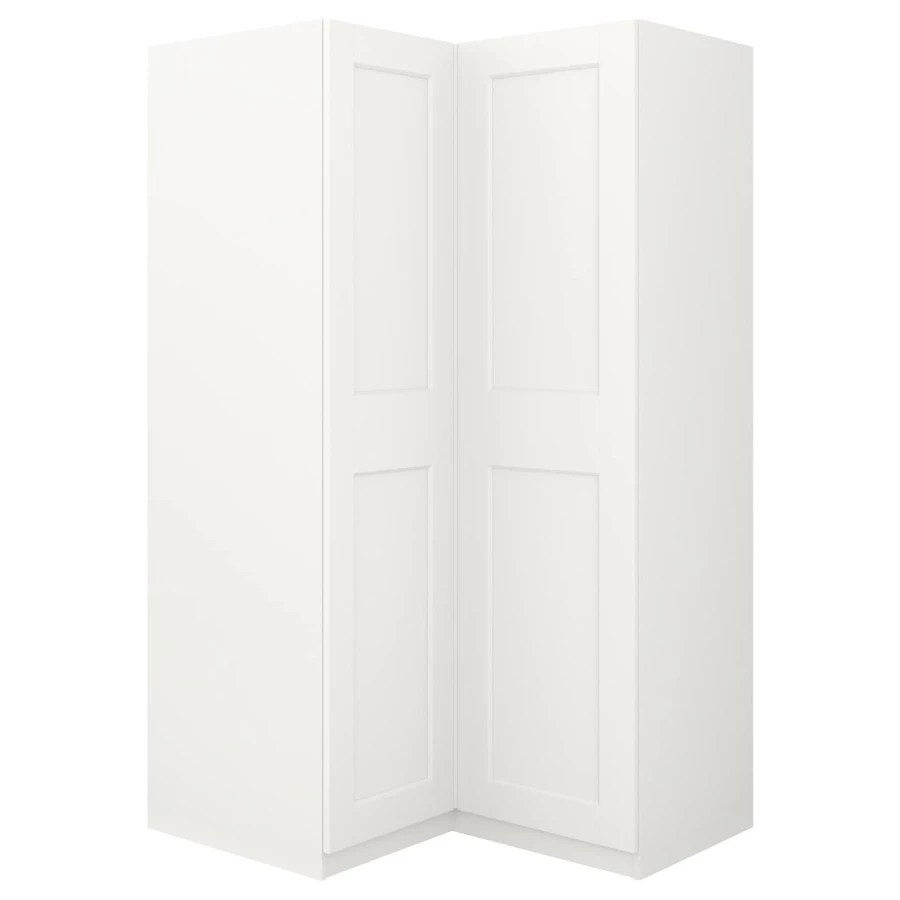 Угловой шкаф - IKEA PAX/GRIMO, белый, 111-111x201 см, ПАКС/ГРИМО ИКЕА (изображение №2)