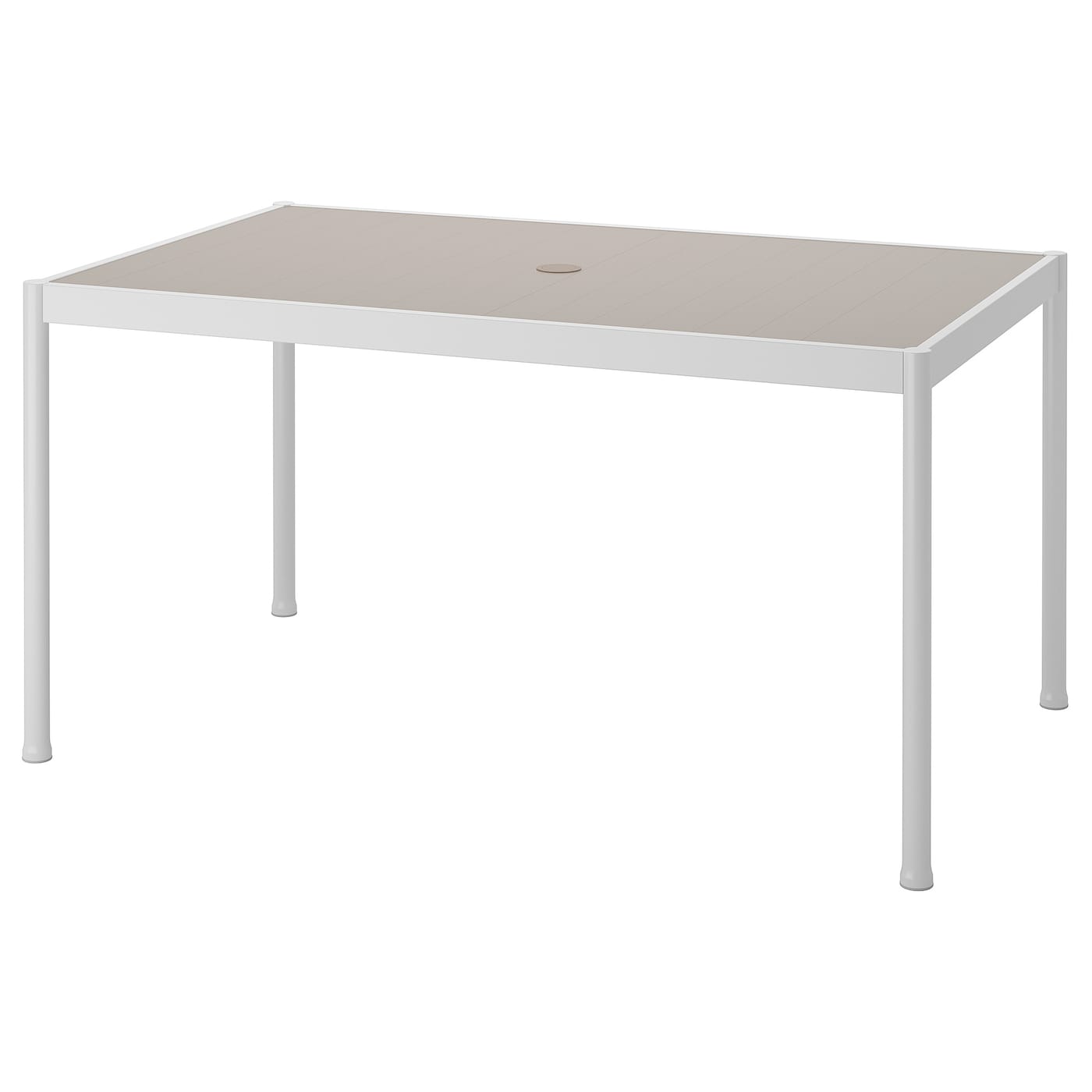 Стол обеденный - IKEA SEGERÖN/SEGERON, 147х91х75 см, бежевый/светло-серый, ИКЕА
