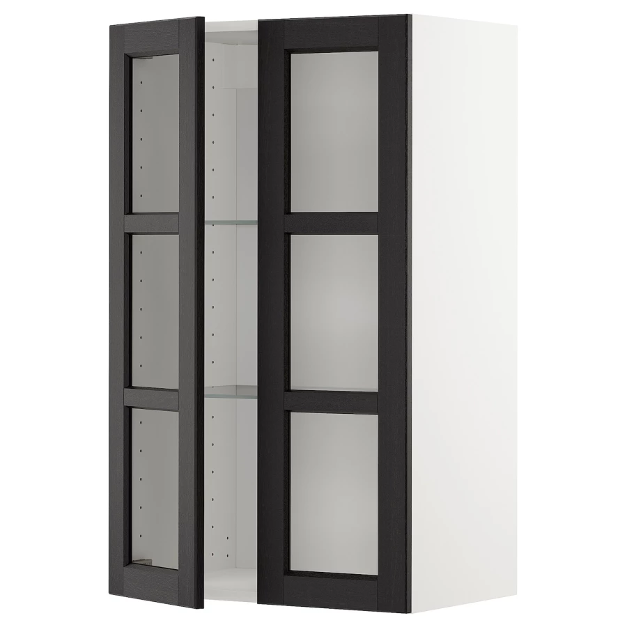 Шкаф  - METOD  IKEA/  МЕТОД ИКЕА, 100х60 см, белый/черный (изображение №1)