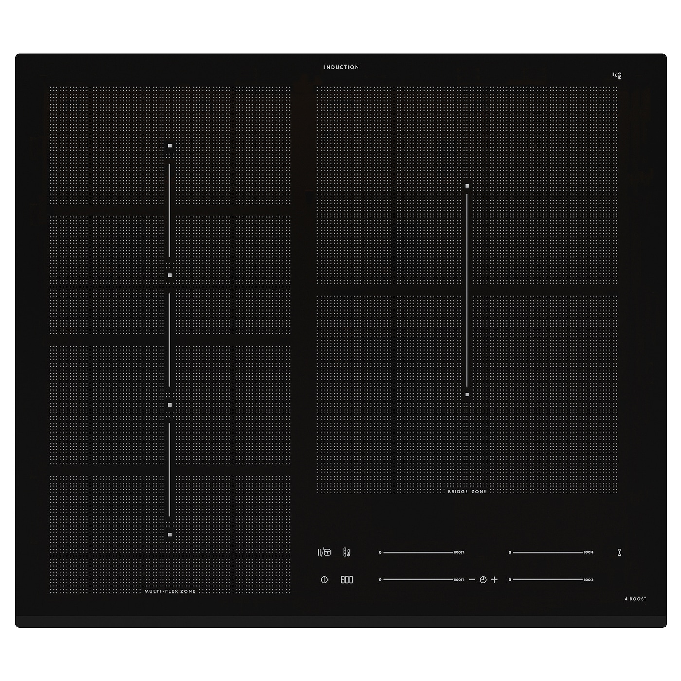 Индукционная варочная панель - HÖGKLASSIG / HОGKLASSIG IKEA/ ХОГКЛАССИГ ИКЕА,  59 см, черный