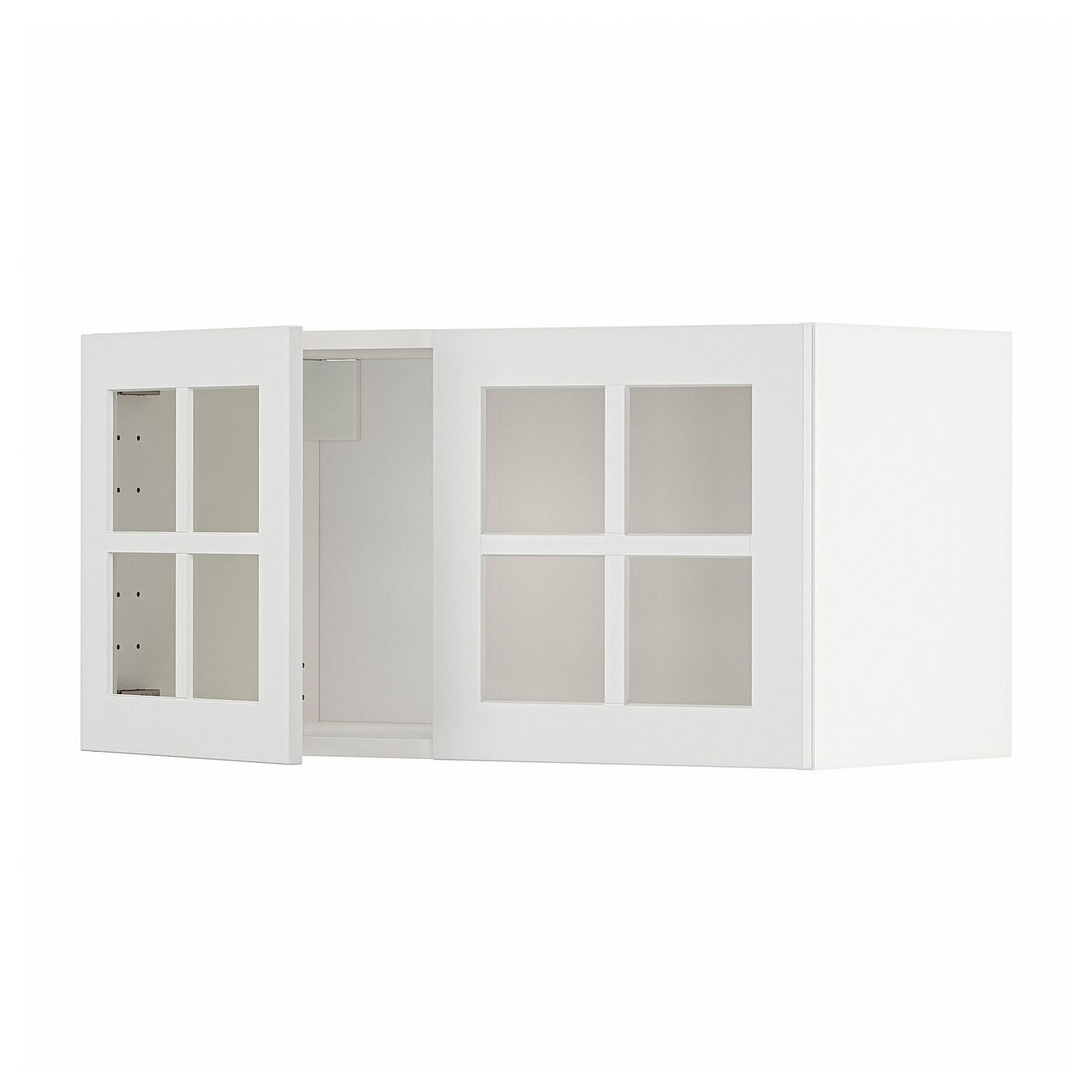 Навесной шкаф - METOD  IKEA/  МЕТОД ИКЕА, 40х80 см, белый/светло-серый