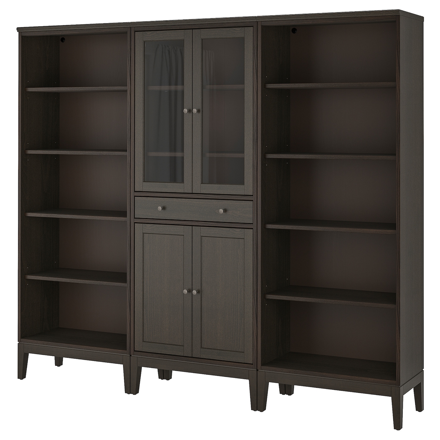 Книжный шкаф - IDANÄS / IDANАS  IKEA/ ИДАНЭС ИКЕА,  244х211 см, коричневый