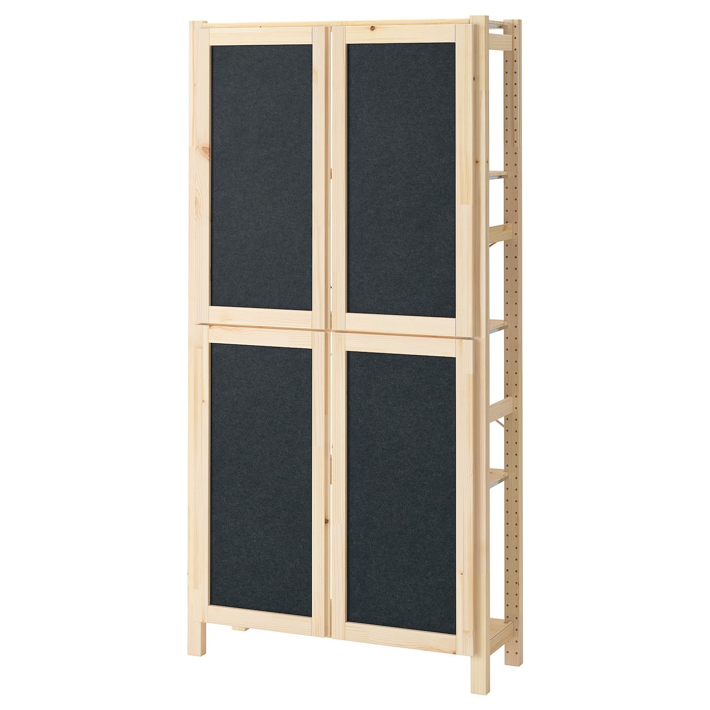 Комбинация для хранения - IKEA IVAR/ ИВАР ИКЕА, 89х30х179 см, сосна/черный