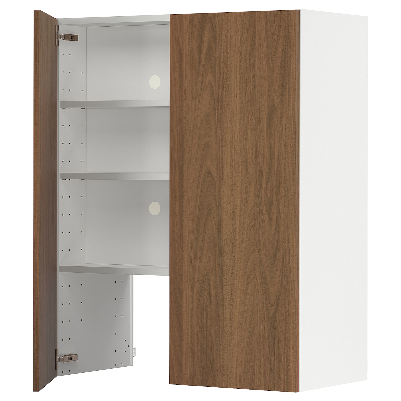 Шкаф для встроенной техники - IKEA METOD, белый/коричневый, МЕТОД ИКЕА