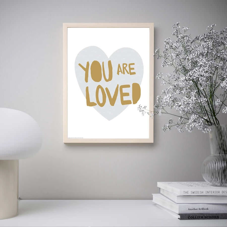 Постер - IKEA BILD, 30х40 см, «You are loved», БИЛЬД ИКЕА (изображение №3)