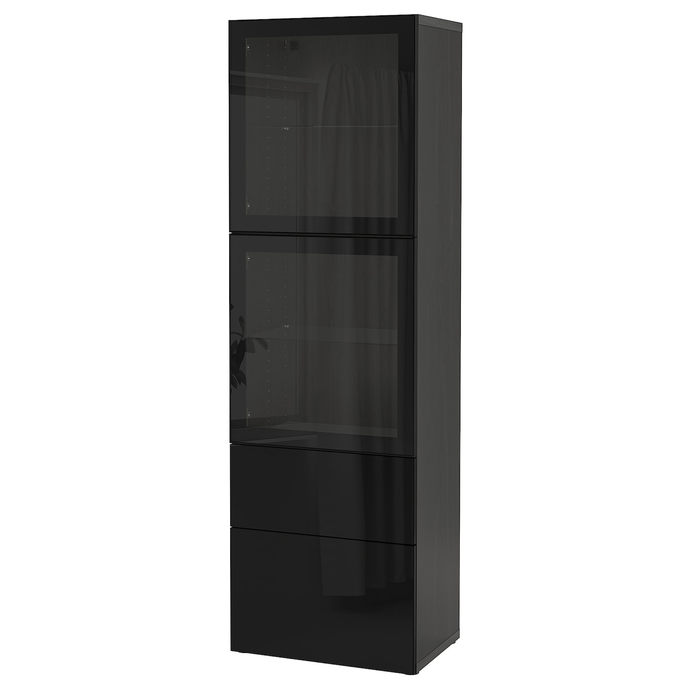 Книжный шкаф - BESTÅ/ BESTА IKEA/ БЕСТА/БЕСТО ИКЕА, 193х60 см,  черный