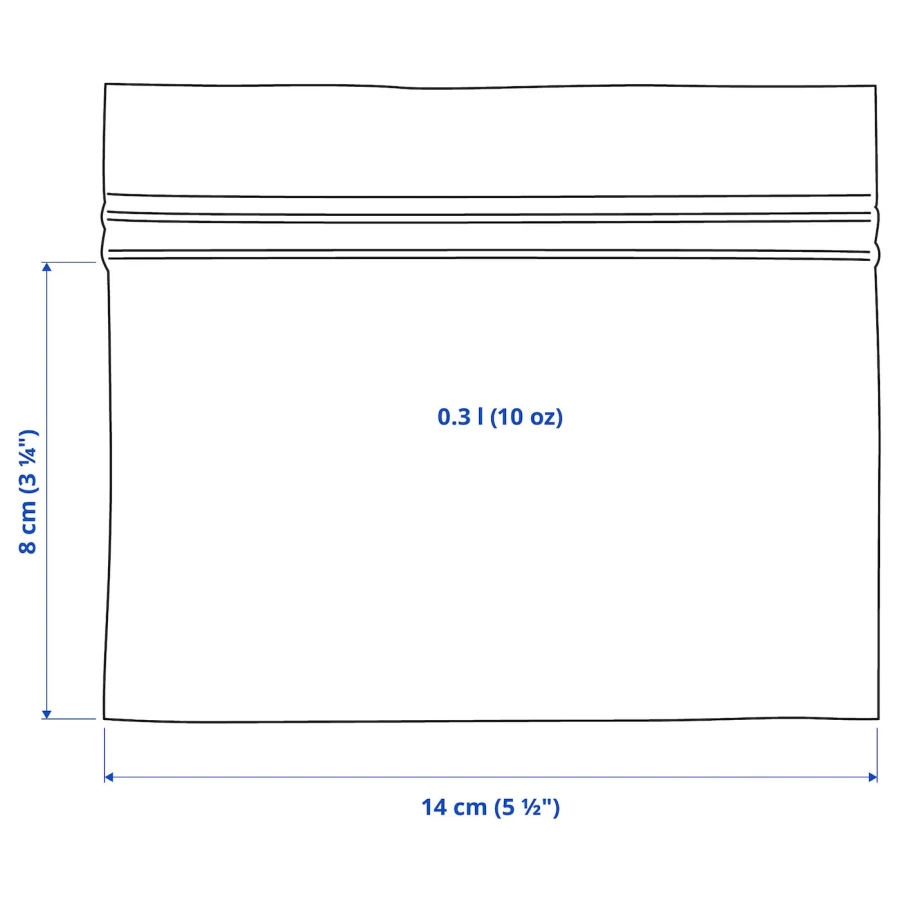 Пакет для продуктов, 25 шт. - IKEA ISTAD, 0.3 л, зеленый, ИСТАД ИКЕА (изображение №6)