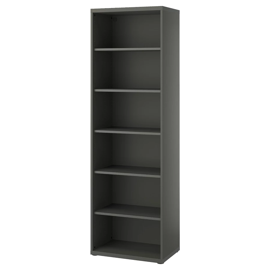 Книжный шкаф - IKEA BESTA/BESTÅ/БЕСТА ИКЕА, 193x40x60см, темно-серый (изображение №1)