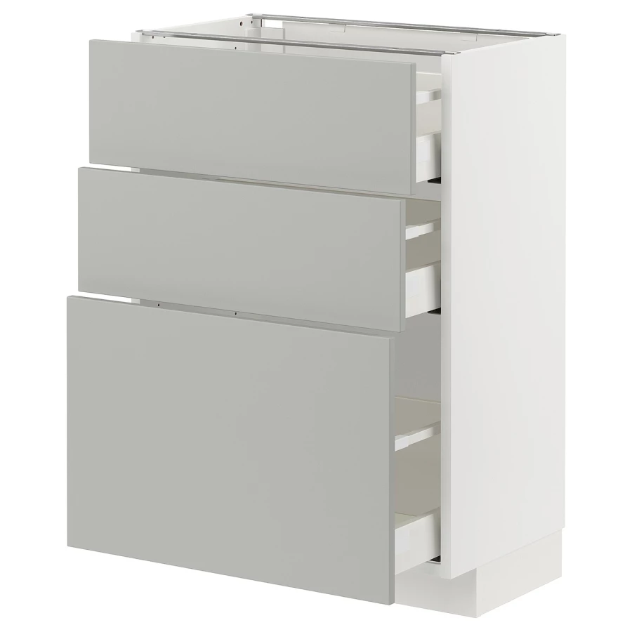 METOD / MAXIMERA Напольный шкаф с 3 ящиками ИКЕА (изображение №1)