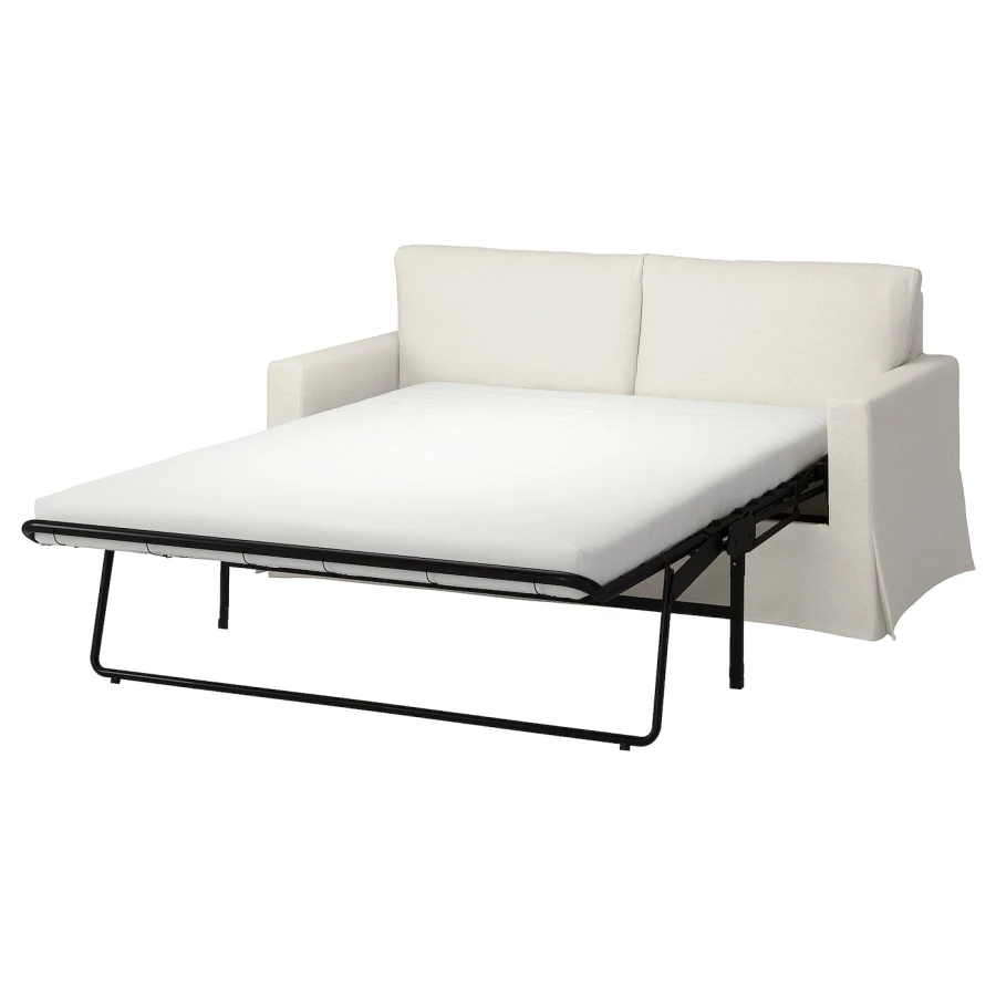 Чехол диван-кровать  - HYLTARP IKEA/ ХУЛТАРП ИКЕА, белый (изображение №1)