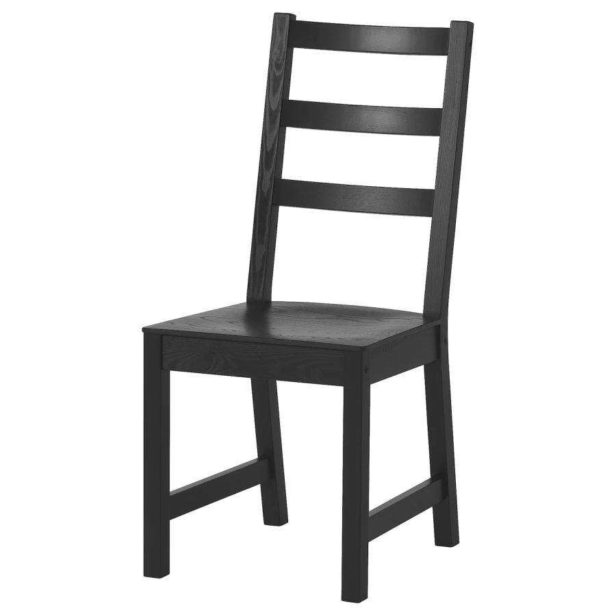Стол и 4 стула - NORDVIKEN / NORDVIKEN IKEA/ НОРДВИКЕН  ИКЕА,  74/104x74 см, черный (изображение №2)