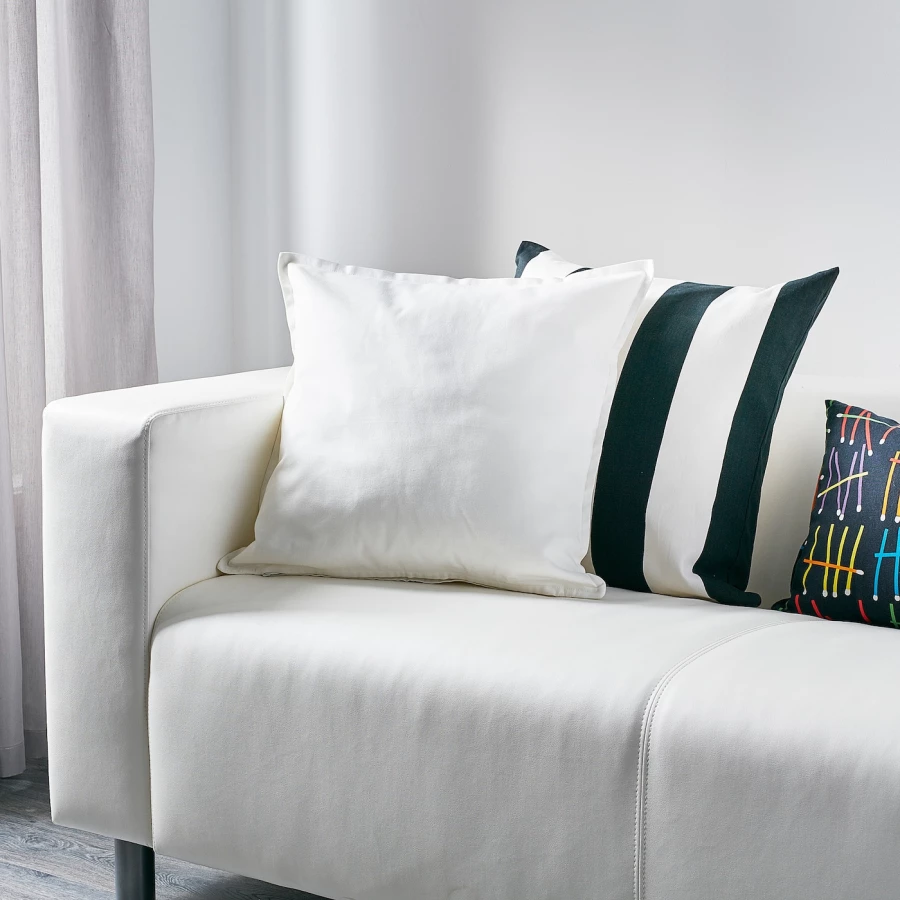 Чехол на подушку - GURLI IKEA/ ГУРЛИ ИКЕА, 50х50 см,  белый (изображение №3)
