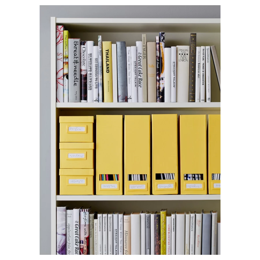 Открытый книжный шкаф - BILLY IKEA/БИЛЛИ ИКЕА, 28х80х202 см, белый (изображение №3)