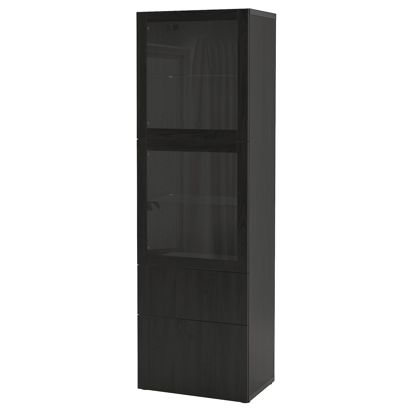Книжный шкаф - BESTÅ/ BESTА IKEA/ БЕСТА/БЕСТО ИКЕА, 193х60 см, черный