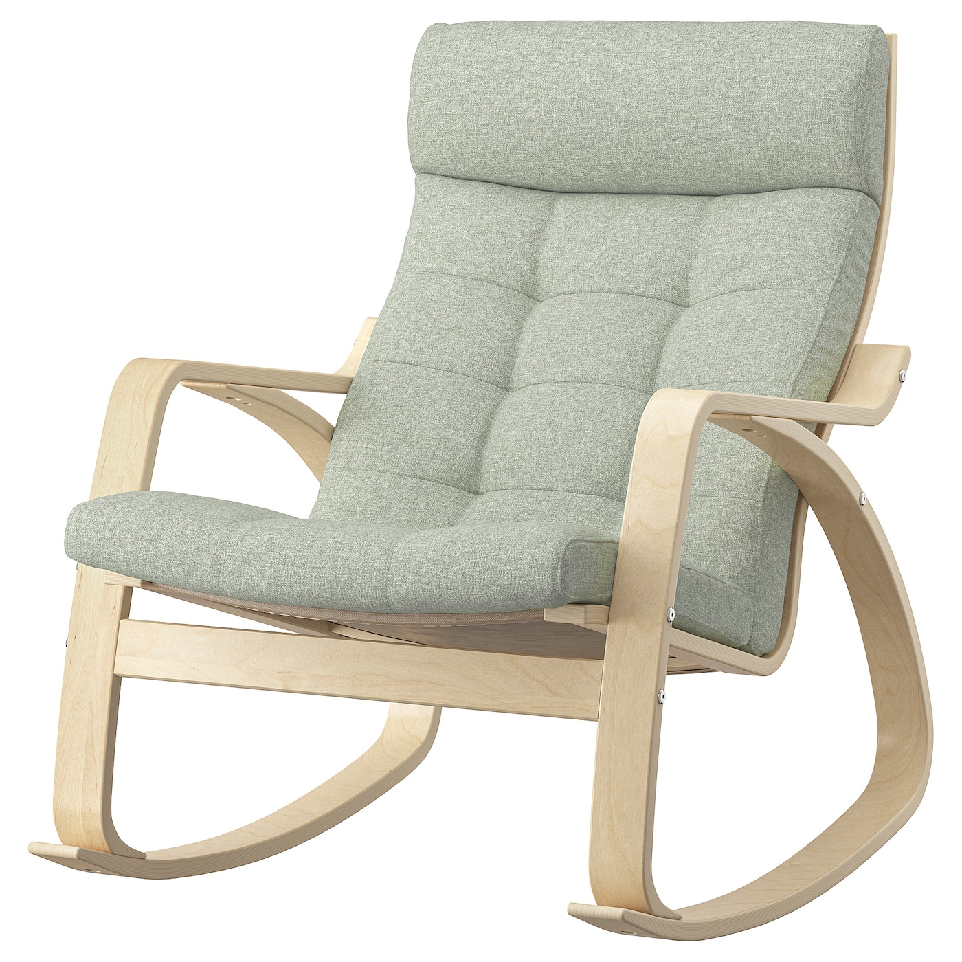 Кресло-качалка - IKEA POÄNG/POANG/ПОЭНГ ИКЕА, 68х94х95 см, серый