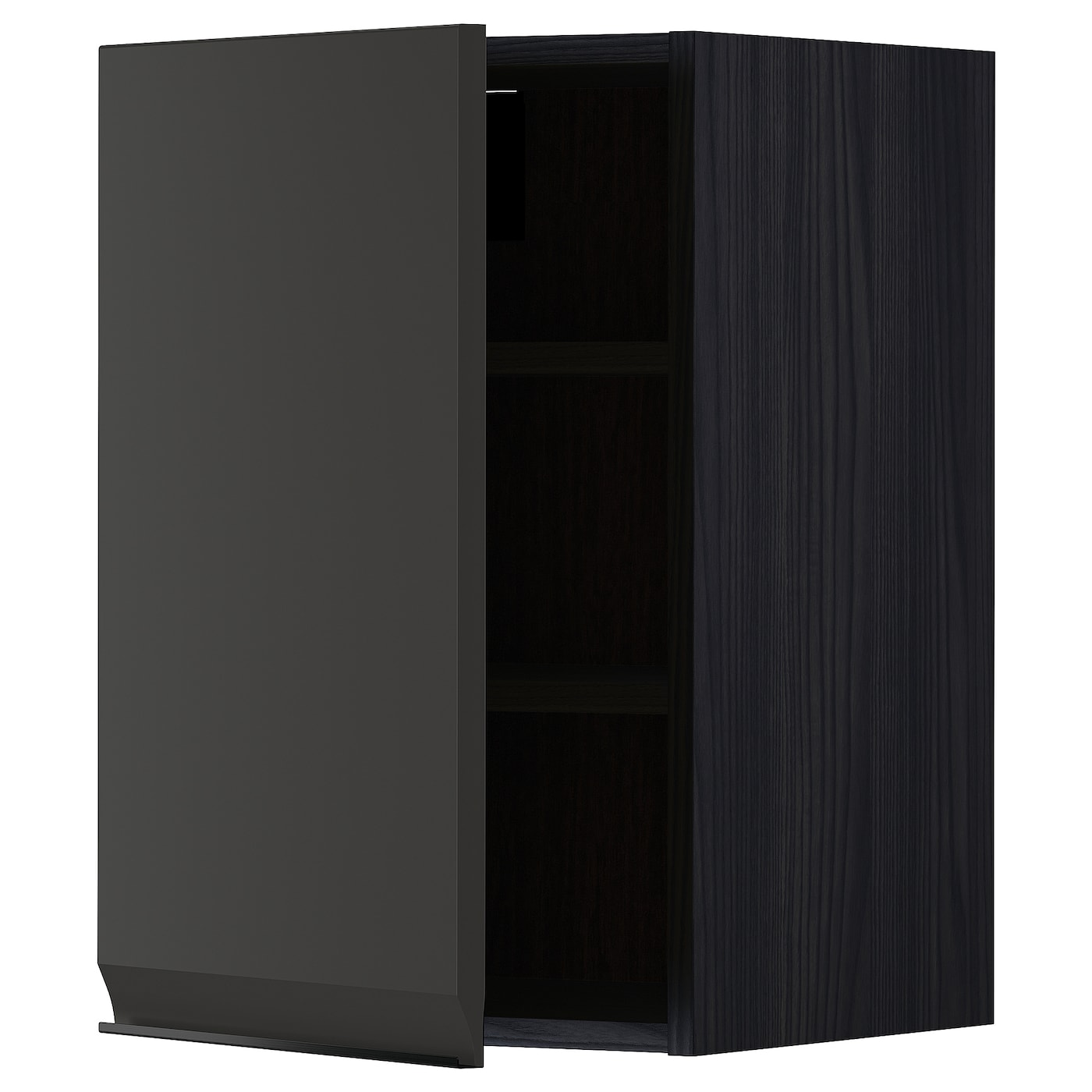 Навесной шкаф с полкой - METOD IKEA/ МЕТОД ИКЕА, 60х40 см, черный