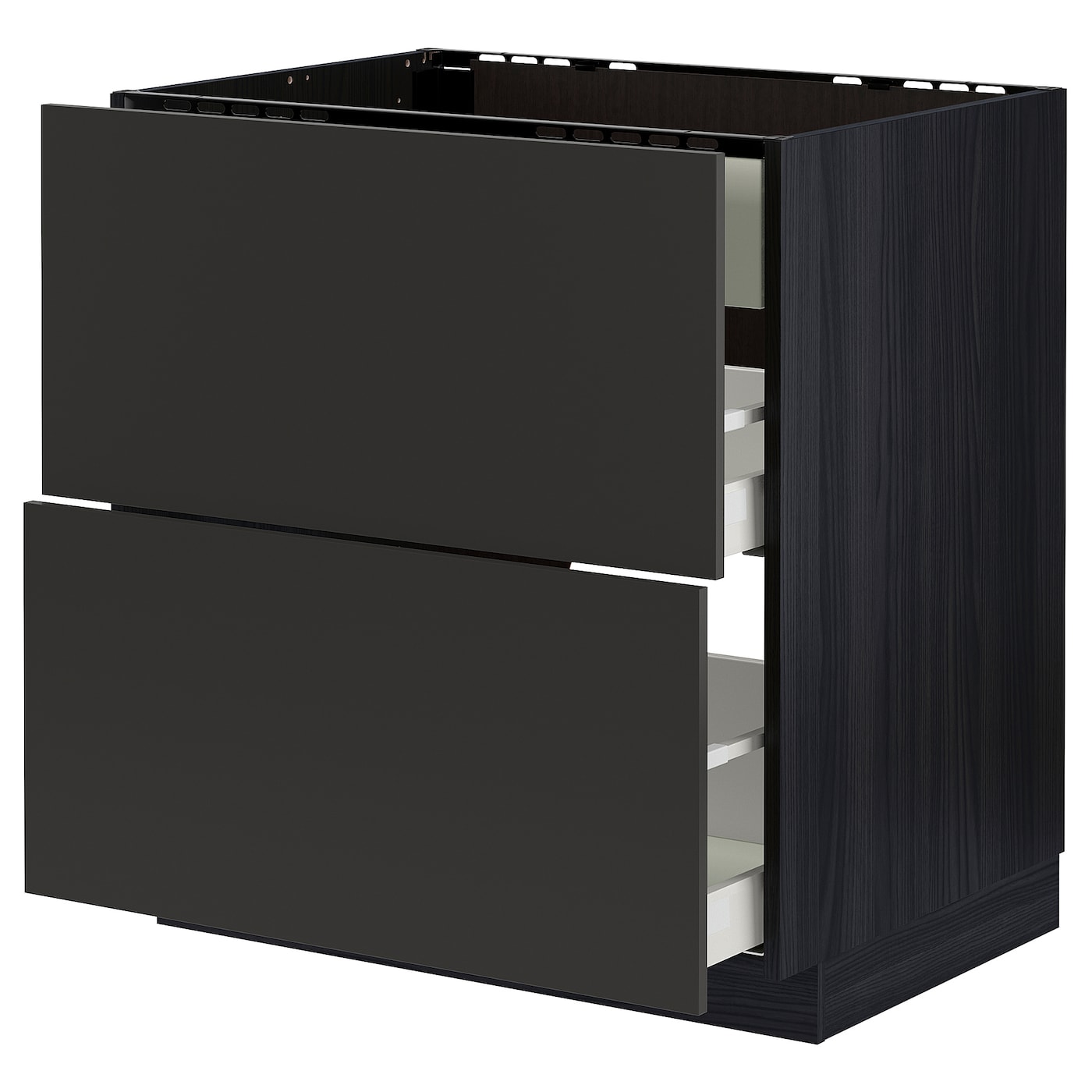 Напольный шкаф  - IKEA METOD MAXIMERA, 88x62x80см, черный, МЕТОД МАКСИМЕРА ИКЕА
