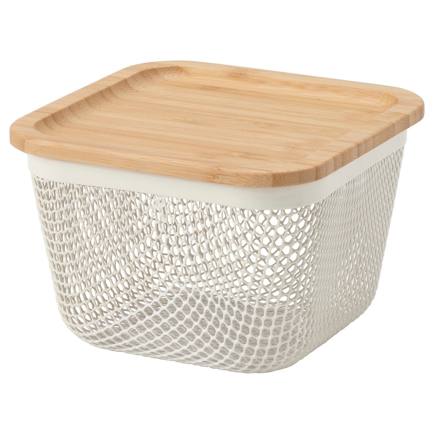 Корзина для продуктов IKEA 365+/ ИКЕА 365+, 15х15х11 см, бежевый/светло-коричневый