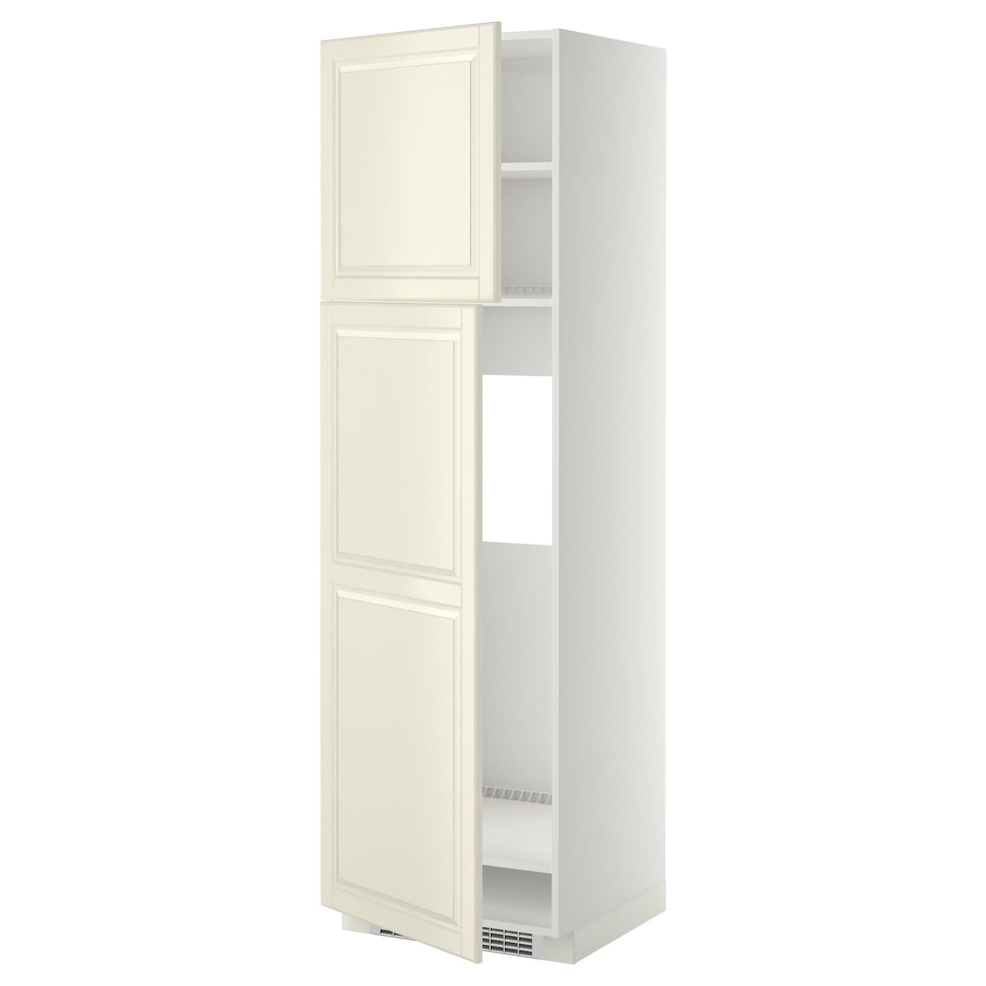 Высокий кухонный шкаф - IKEA METOD/МЕТОД ИКЕА, 200х60х60 см, белый/кремовый
